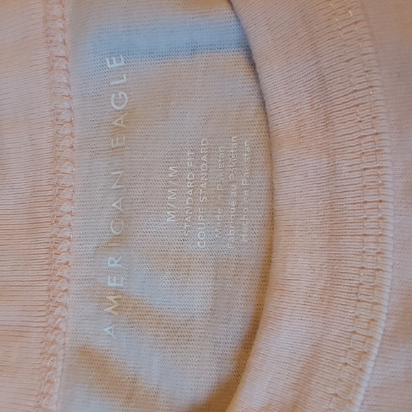 American Eagle Men's Long Sleeved shirt- Peach color - Picture 4 of 5